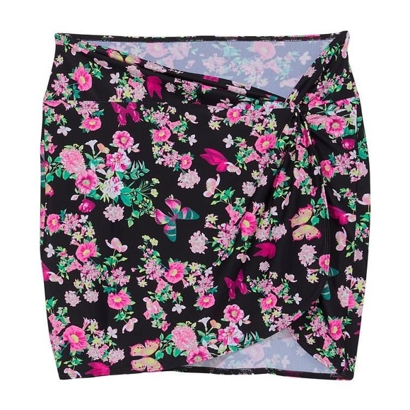 Victoria’s Secret Pink Floral Mini Pareo Sarong Swim Cover Up - Picture 3 of 8